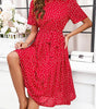 Robe Midi à Pois pour Femmes
