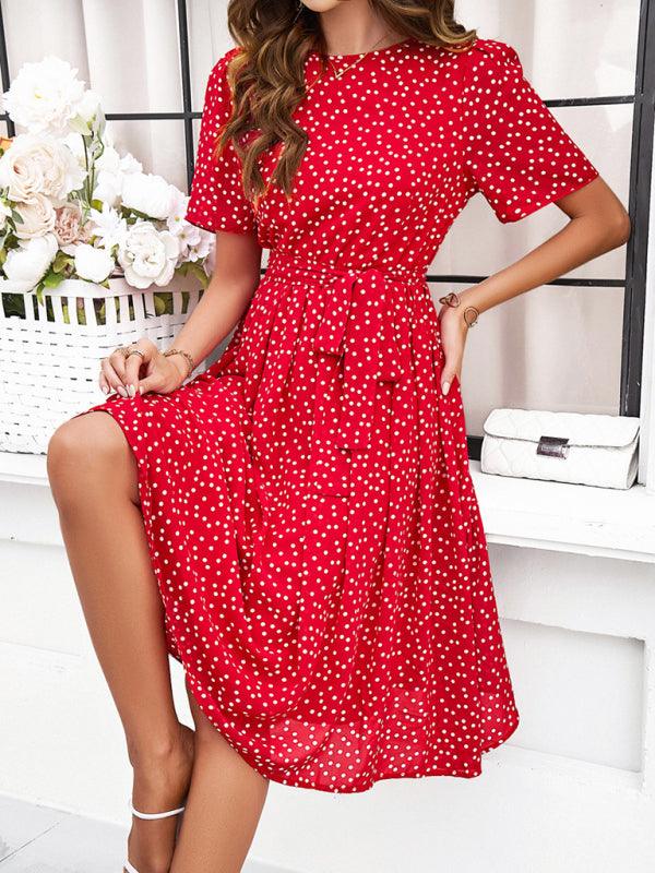 Robe Midi à Pois pour Femmes