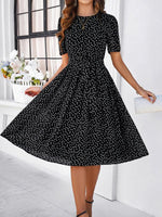 Robe Midi à Pois pour Femmes