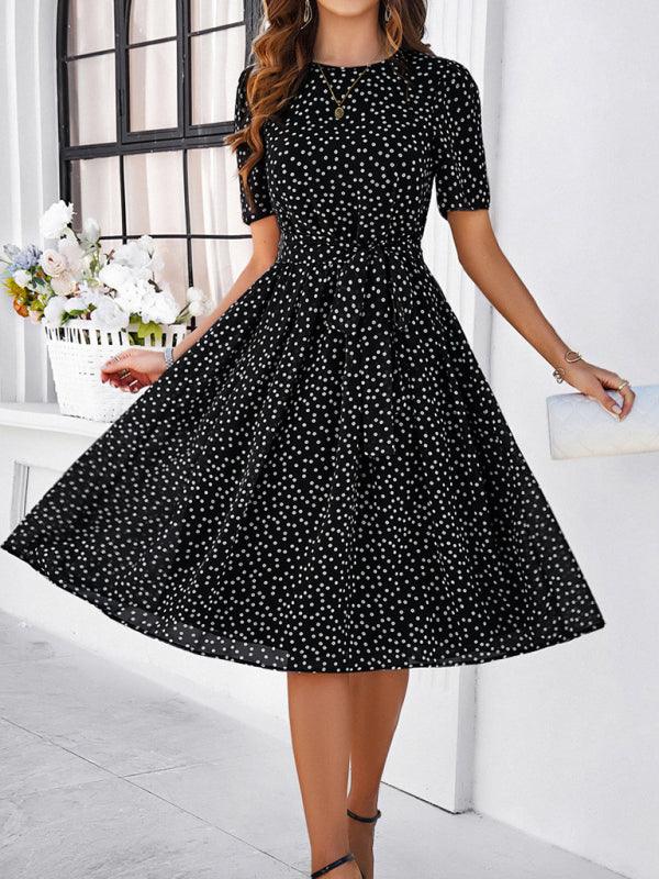 Robe Midi à Pois pour Femmes