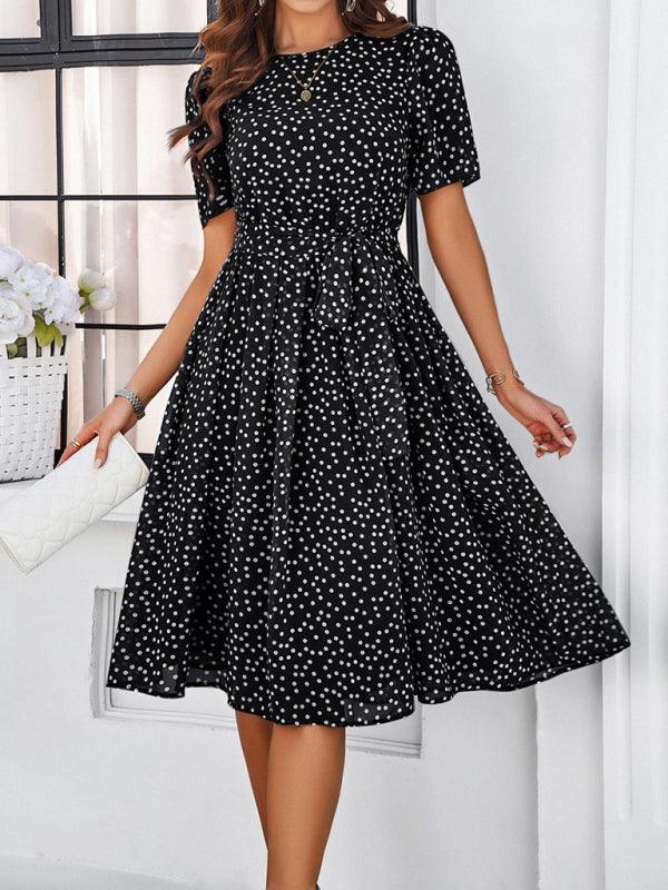Robe Midi à Pois pour Femmes