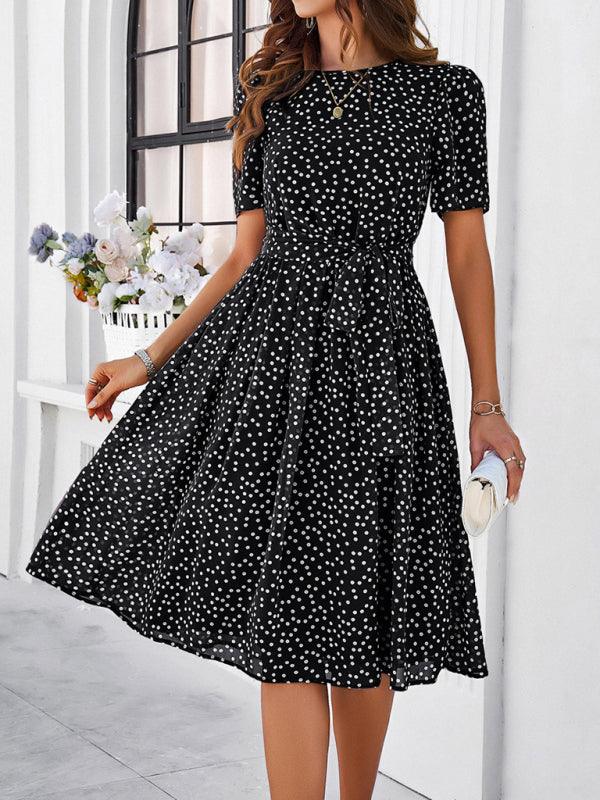 Robe Midi à Pois pour Femmes