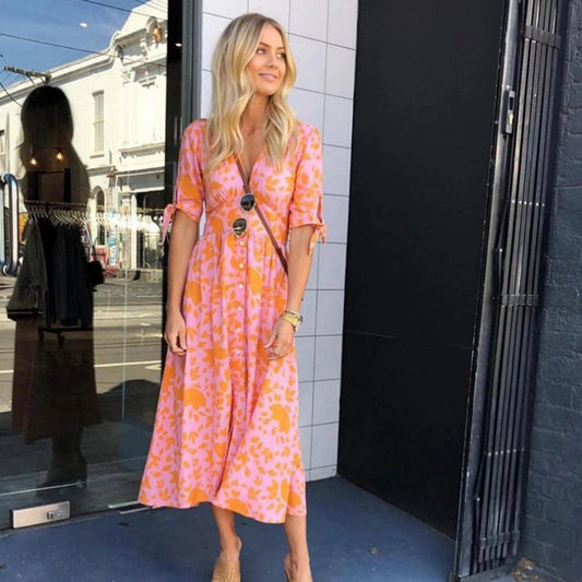 Robe Midi Élégante pour Femmes