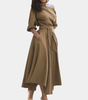 Robe Midi à Ceinture pour Femmes