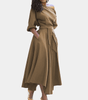 Robe Midi à Ceinture pour Femmes