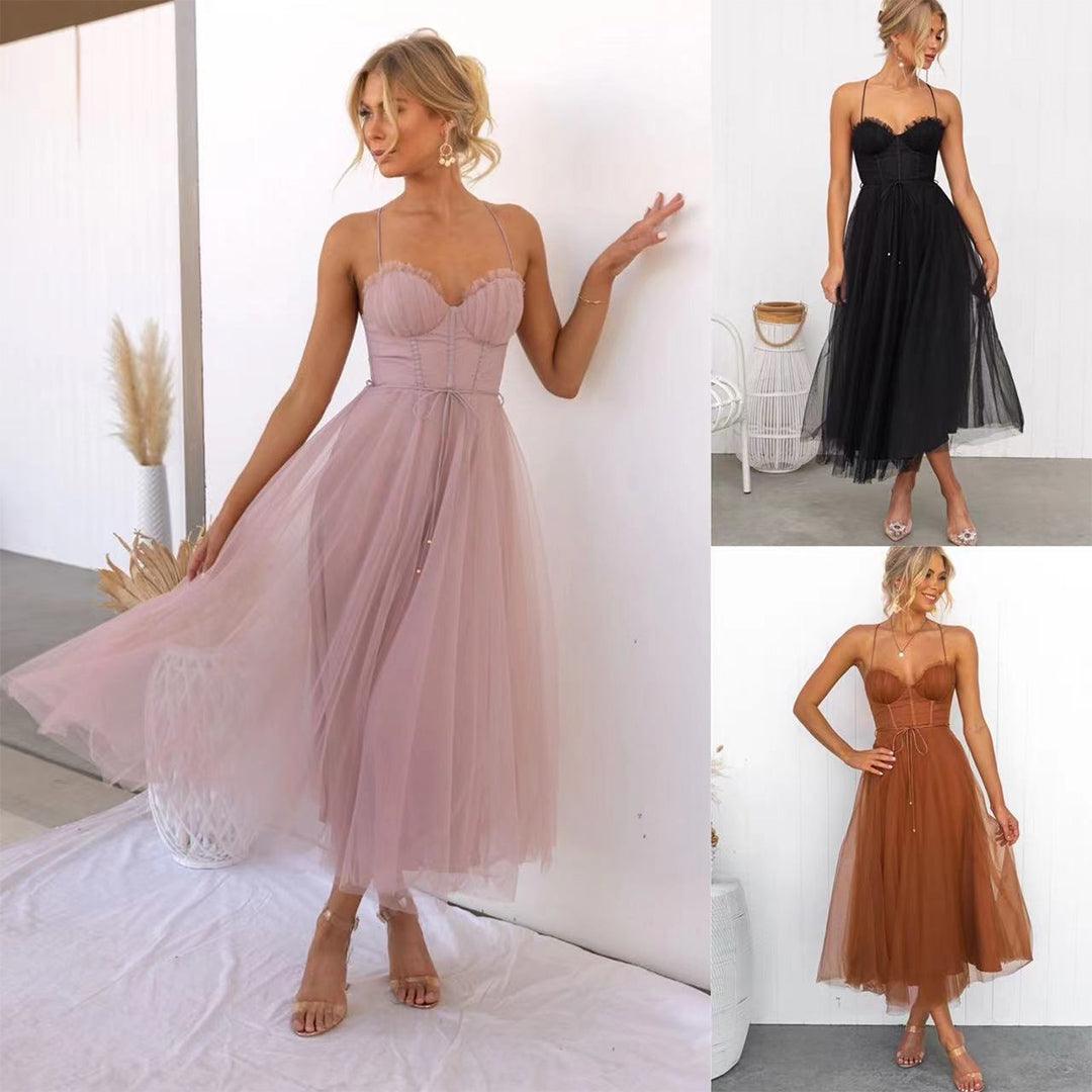 Robe Midi en Tulle pour Femmes