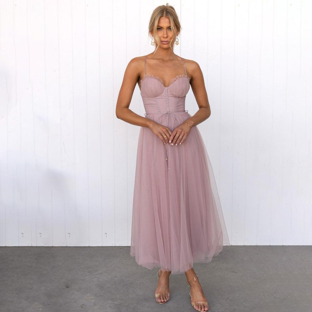 Robe Midi en Tulle pour Femmes