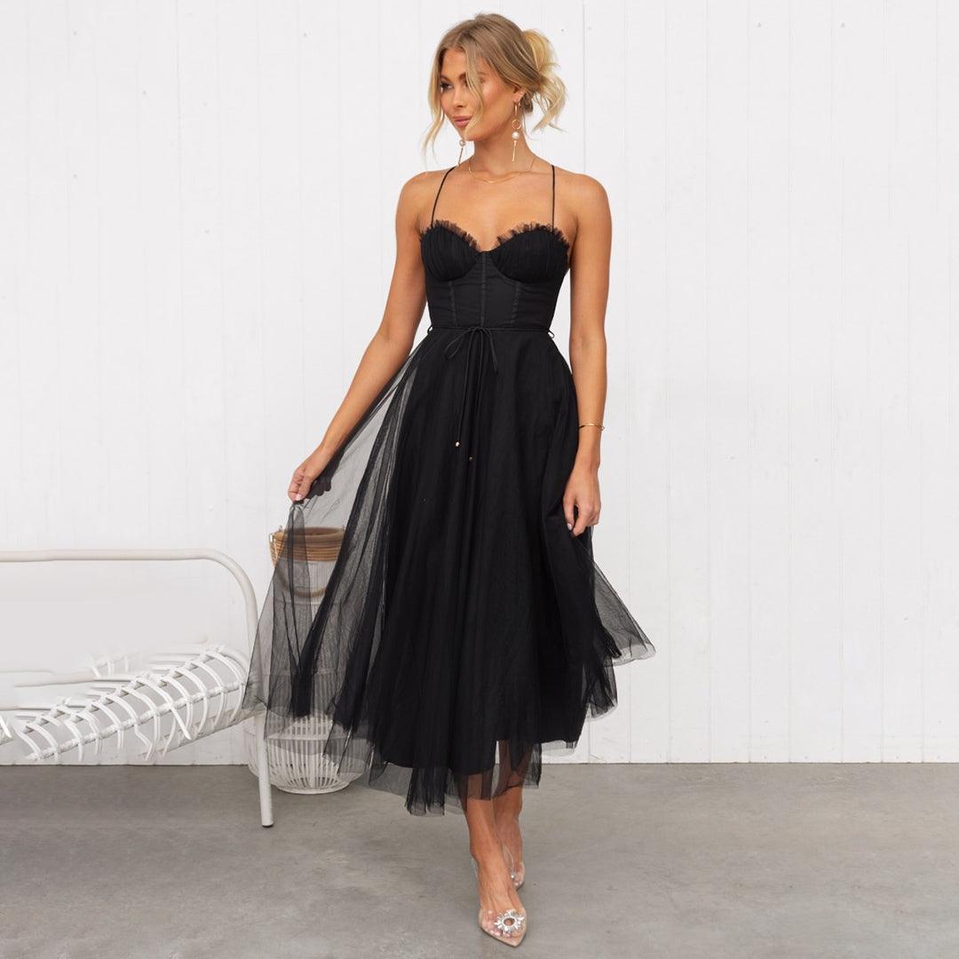 Robe Midi en Tulle pour Femmes