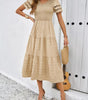 Robe Midi Décolleté en V pour Femmes