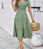 Robe Midi Décolleté en V pour Femmes