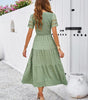 Robe Midi Décolleté en V pour Femmes