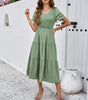Robe Midi Décolleté en V pour Femmes