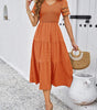 Robe Midi Décolleté en V pour Femmes