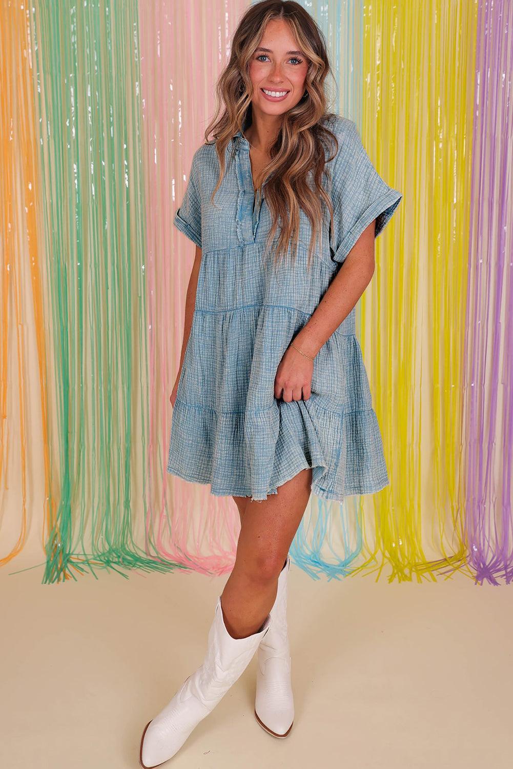 Robe Crinkle Minéral pour Femmes