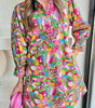 Robe Mini Imprimé Abstrait pour Femmes