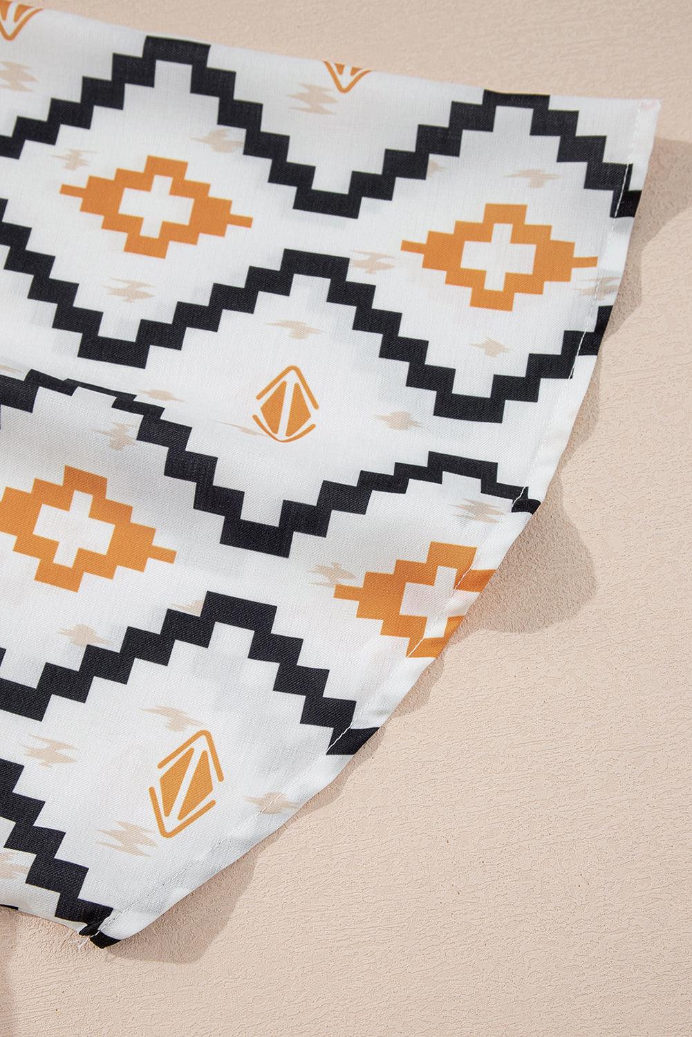 Robe Mini Imprimé Azteque pour Femmes