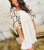 Robe Mini Imprimé Azteque pour Femmes
