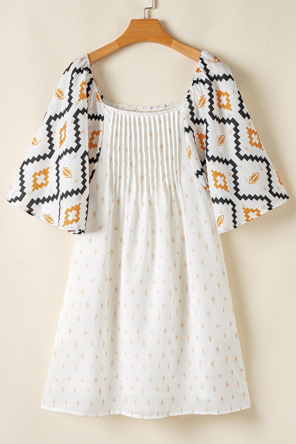 Robe Mini Imprimé Azteque pour Femmes
