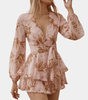 Robe Mini Imprimée Fleurie pour Femmes