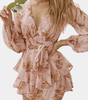 Robe Mini Imprimée Fleurie pour Femmes