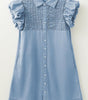 Robe Mini avec Manches Volantes pour Femmes