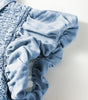 Robe Mini avec Manches Volantes pour Femmes
