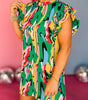 Robe Mini à Franges et Imprimé Abstrait pour Femmes