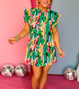 Robe Mini à Franges et Imprimé Abstrait pour Femmes