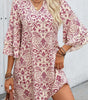 Robe Mini Imprimé Paisley pour Femmes