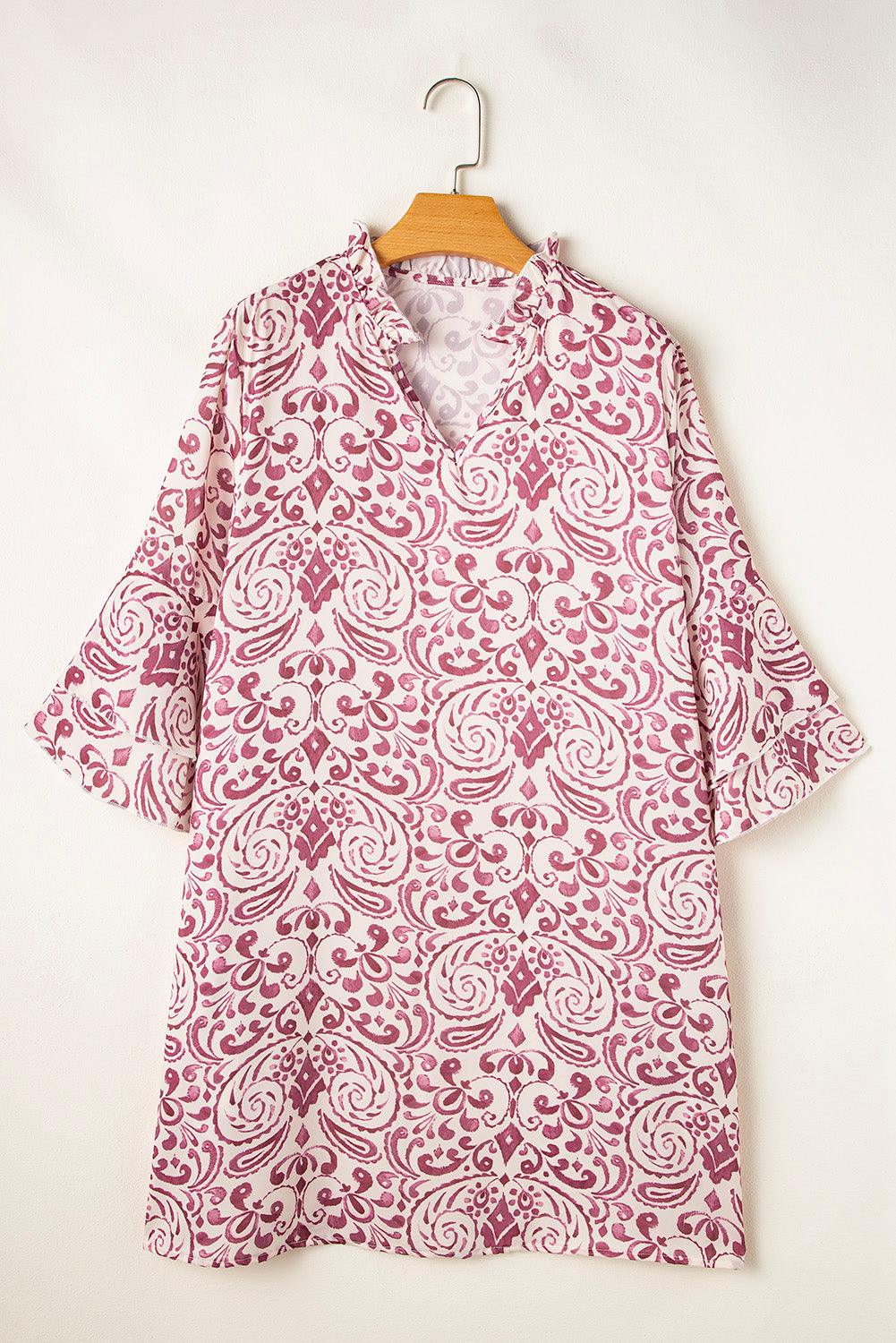 Robe Mini Imprimé Paisley pour Femmes
