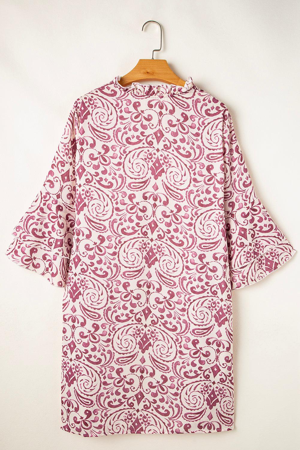 Robe Mini Imprimé Paisley pour Femmes