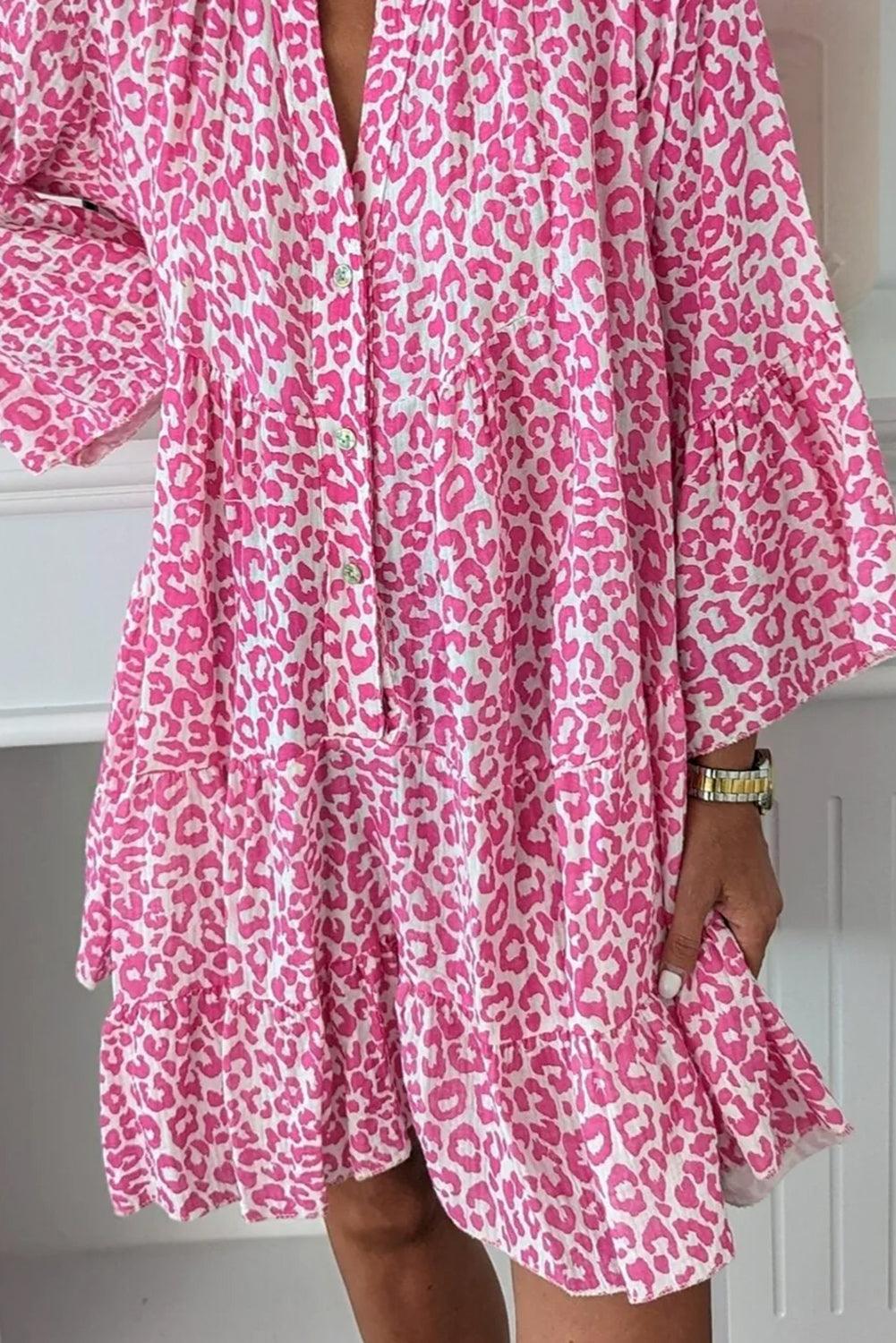 Robe Mini Imprimé Léopard pour Femmes
