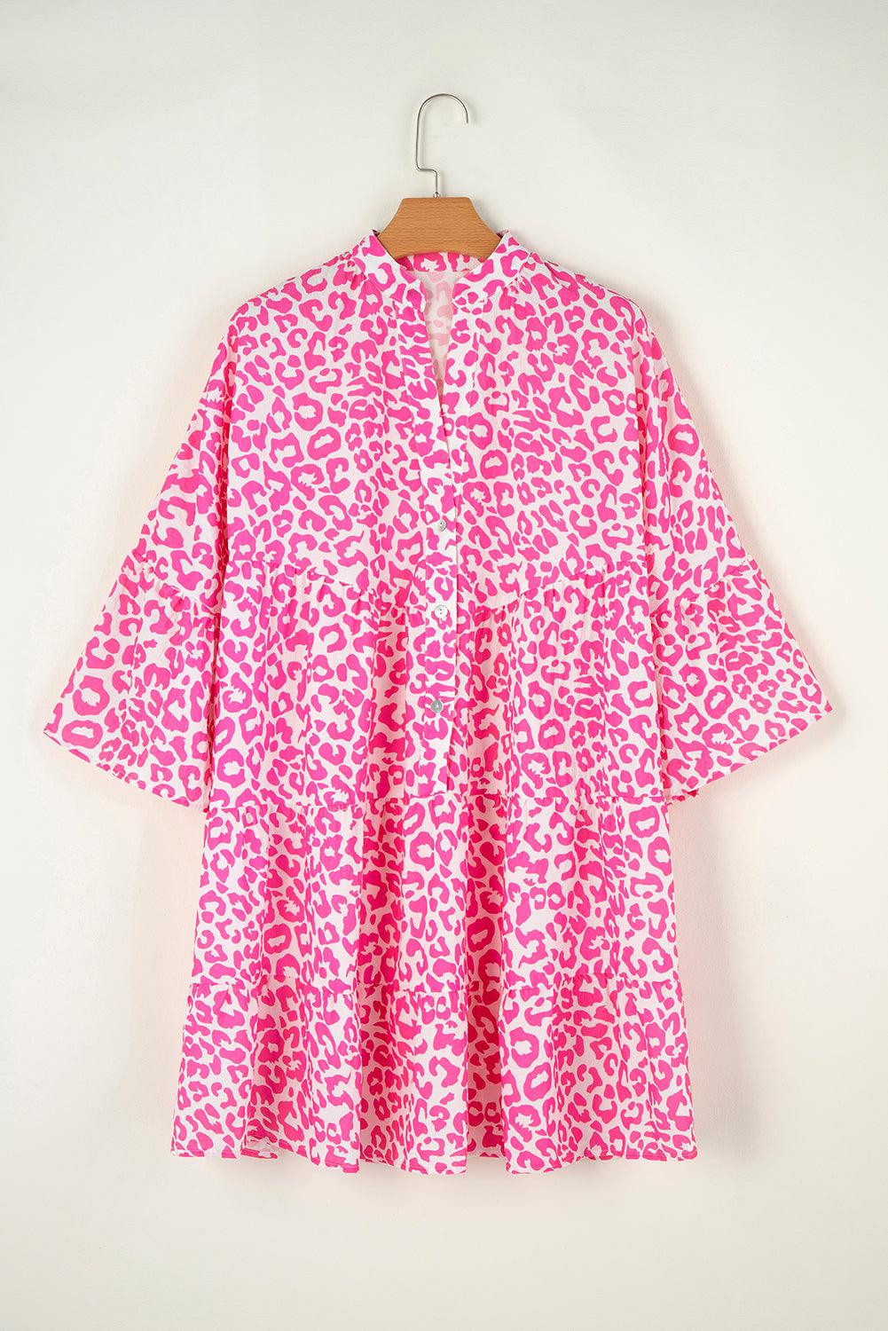 Robe Mini Imprimé Léopard pour Femmes