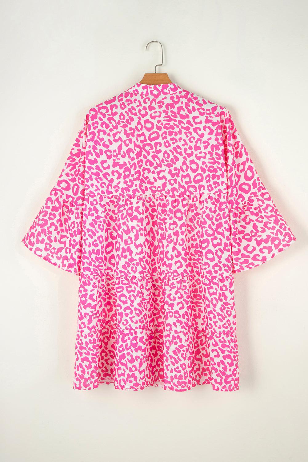 Robe Mini Imprimé Léopard pour Femmes