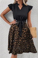 Robe Mini Imprimé Léopard pour Femmes