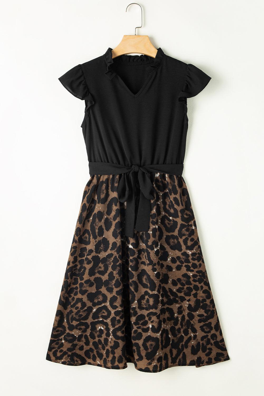 Robe Mini Imprimé Léopard pour Femmes