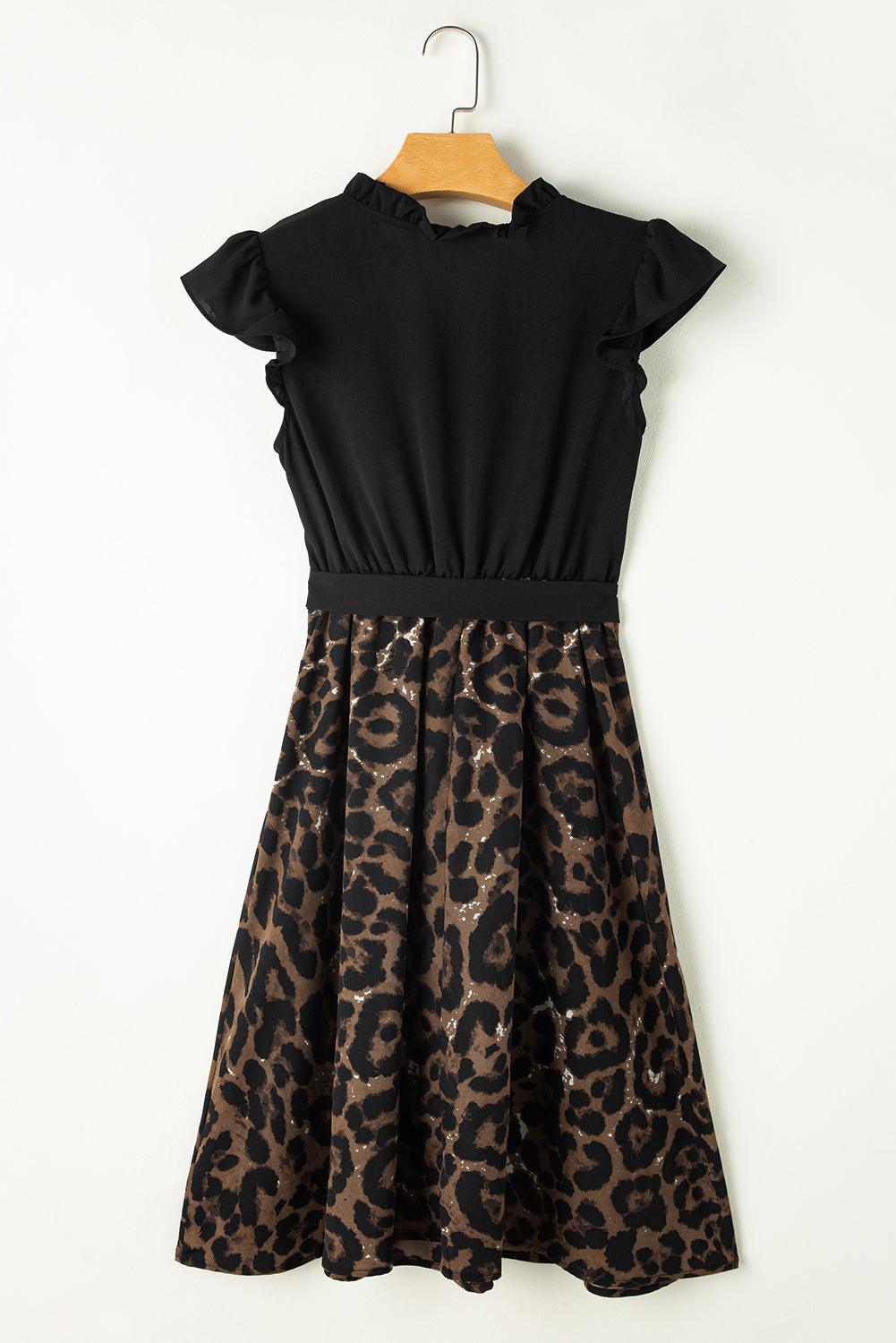 Robe Mini Imprimé Léopard pour Femmes