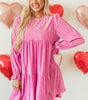 Robe Mini avec Manches Volantes pour Femmes