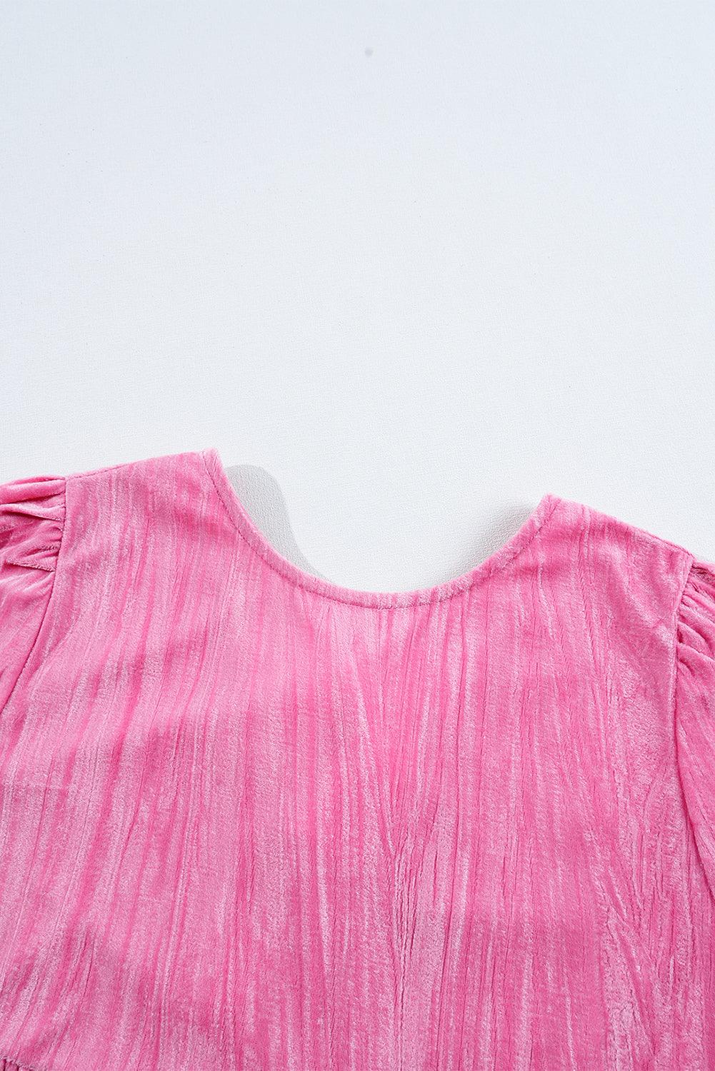 Robe Mini avec Manches Volantes pour Femmes