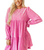Robe Mini avec Manches Volantes pour Femmes