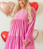 Robe Mini avec Manches Volantes pour Femmes