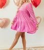 Robe Mini avec Manches Volantes pour Femmes