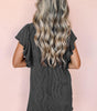 Mini-Robe avec Structure et Manches Volantes pour Femmes