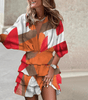 Robe Mini à Motif Tropical pour Femmes