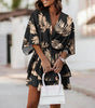 Robe Mini Imprimé Tropical pour Femmes