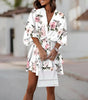 Robe Mini Imprimé Tropical pour Femmes