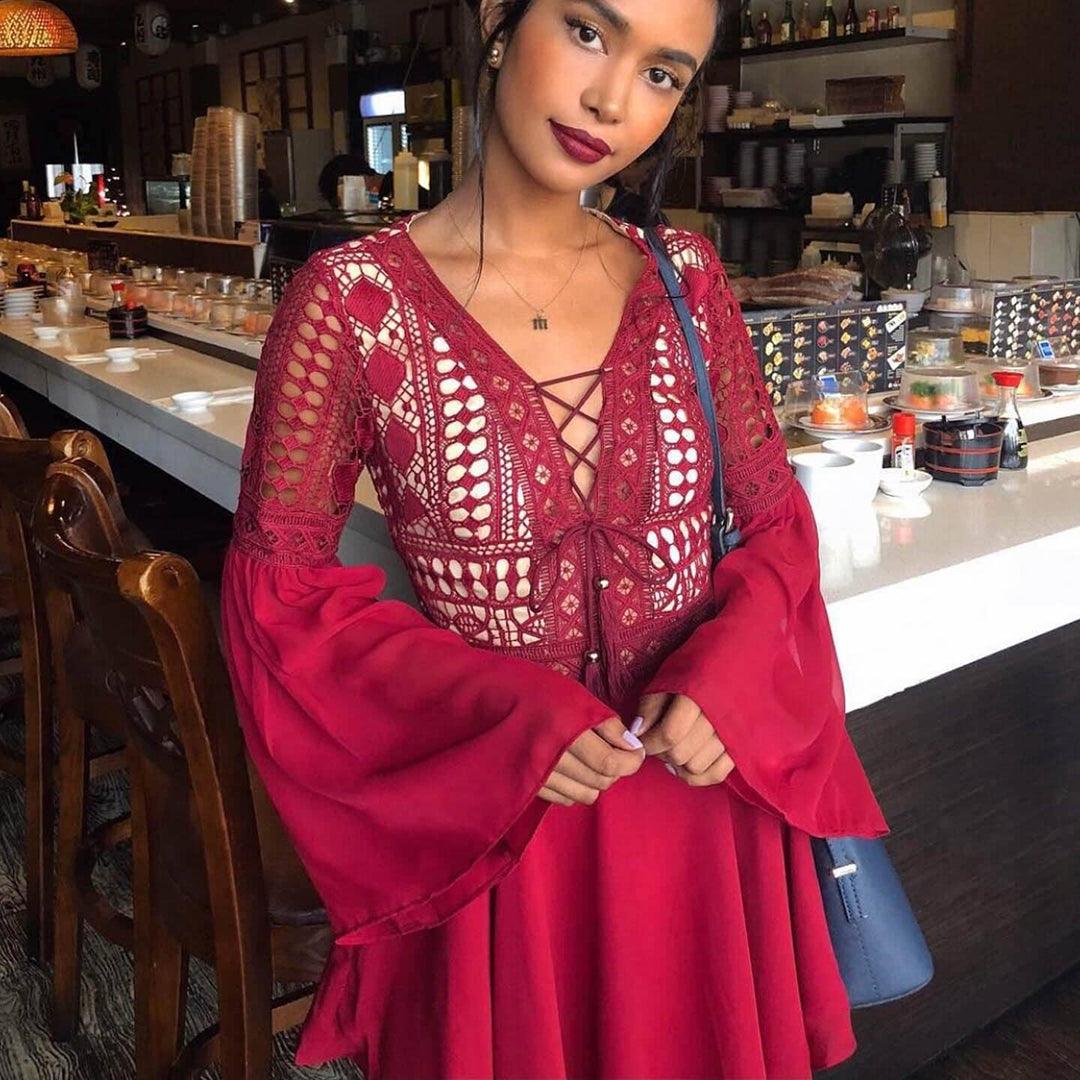 Robe Mini Évasée pour Femmes