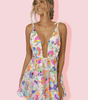 Robe Mini Pailletée Décolleté en V pour Femmes
