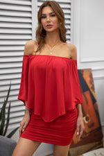 Robe Mini Poncho à Plusieurs Couches pour Femmes