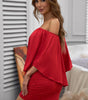 Robe Mini Poncho à Plusieurs Couches pour Femmes